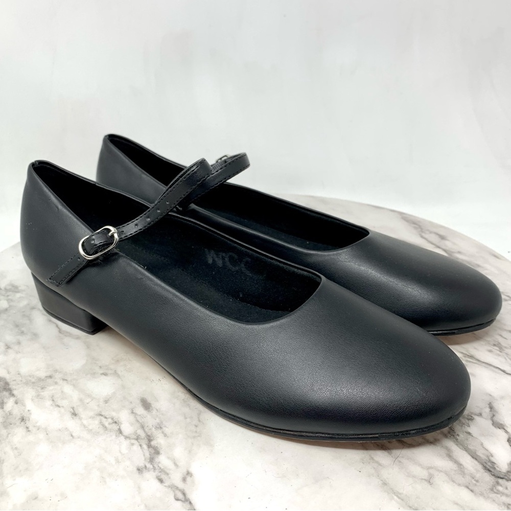 So Danca Carley Black Mary Jane Character Shoes 8.5 Dance Dancing Classic